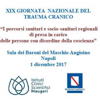 XIX Giornata Nazionale del Trauma Cranico, anche Progettazione a Napoli.