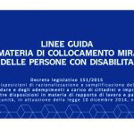 Le nuove Linee guida in tema di collocamento mirato delle persone con disabilità