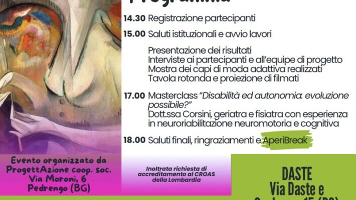 Evento di presentazione dei risultati del progetto: Quando l’abito fa il monaco: mi vesto solo a metà